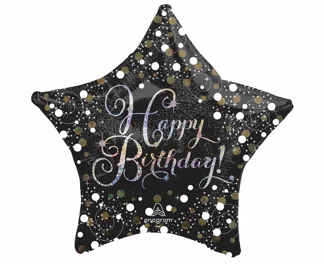 Foil balloon Sparkling Birthday EOL